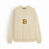 Balmain Towel Embroidered Stone Sweatshirt